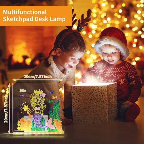 LED Acrylic Drawing Board DIY Erasable Luminous Writing Boards With