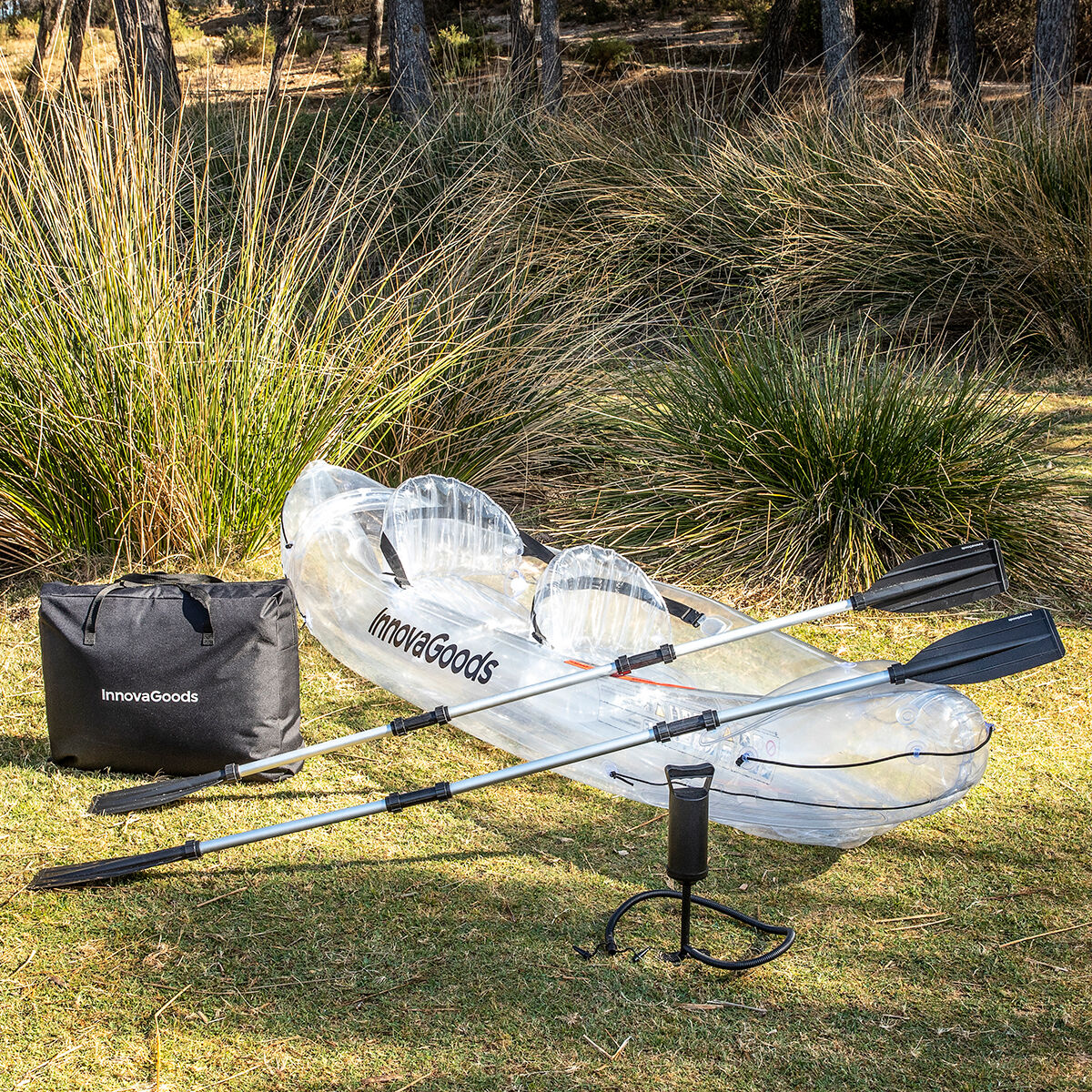 Inflatable Transparent Kayak with Accessories Paros InnovaGoods 312 cm