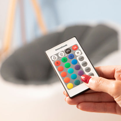 Inflatable Armchair with Multicoloured LED and Remote Control Chight