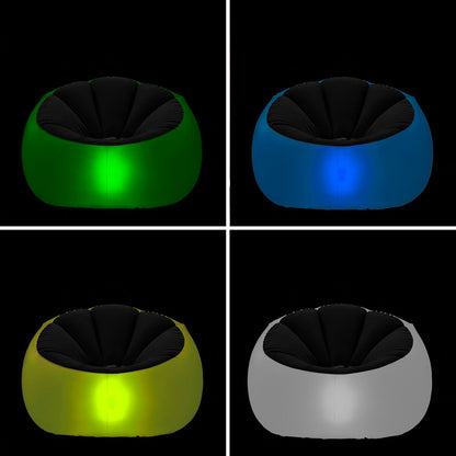 Inflatable Armchair with Multicoloured LED and Remote Control Chight