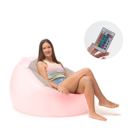 Inflatable Armchair with Multicoloured LED and Remote Control Chight