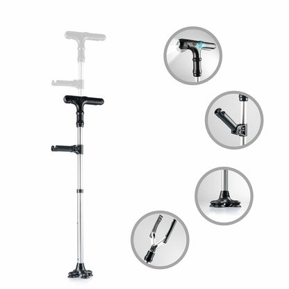 Extendable Walking Stick with LED, Alarm and Grabber Hannde