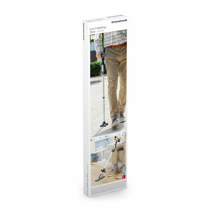 Extendable Walking Stick with LED, Alarm and Grabber Hannde