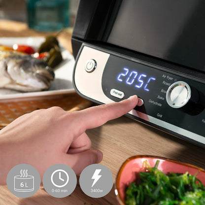 Air Fryer with Grill, Accessories and Recipe Book InnovaGoods Fryinn