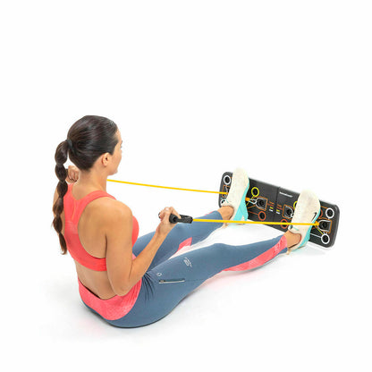 Pack Push-Up Board and Set of Resistance Bands with Accessories and