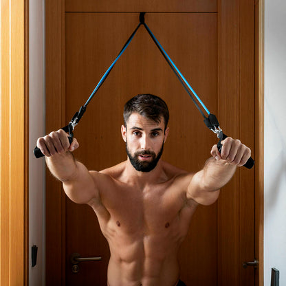 Pack Push-Up Board and Set of Resistance Bands with Accessories and