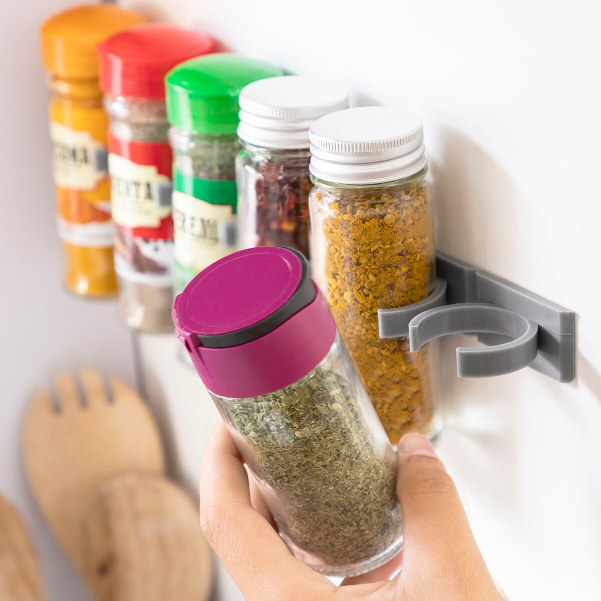 Adhesive & Divisible Spice Organizer Pack InnovaGoods (2 units)