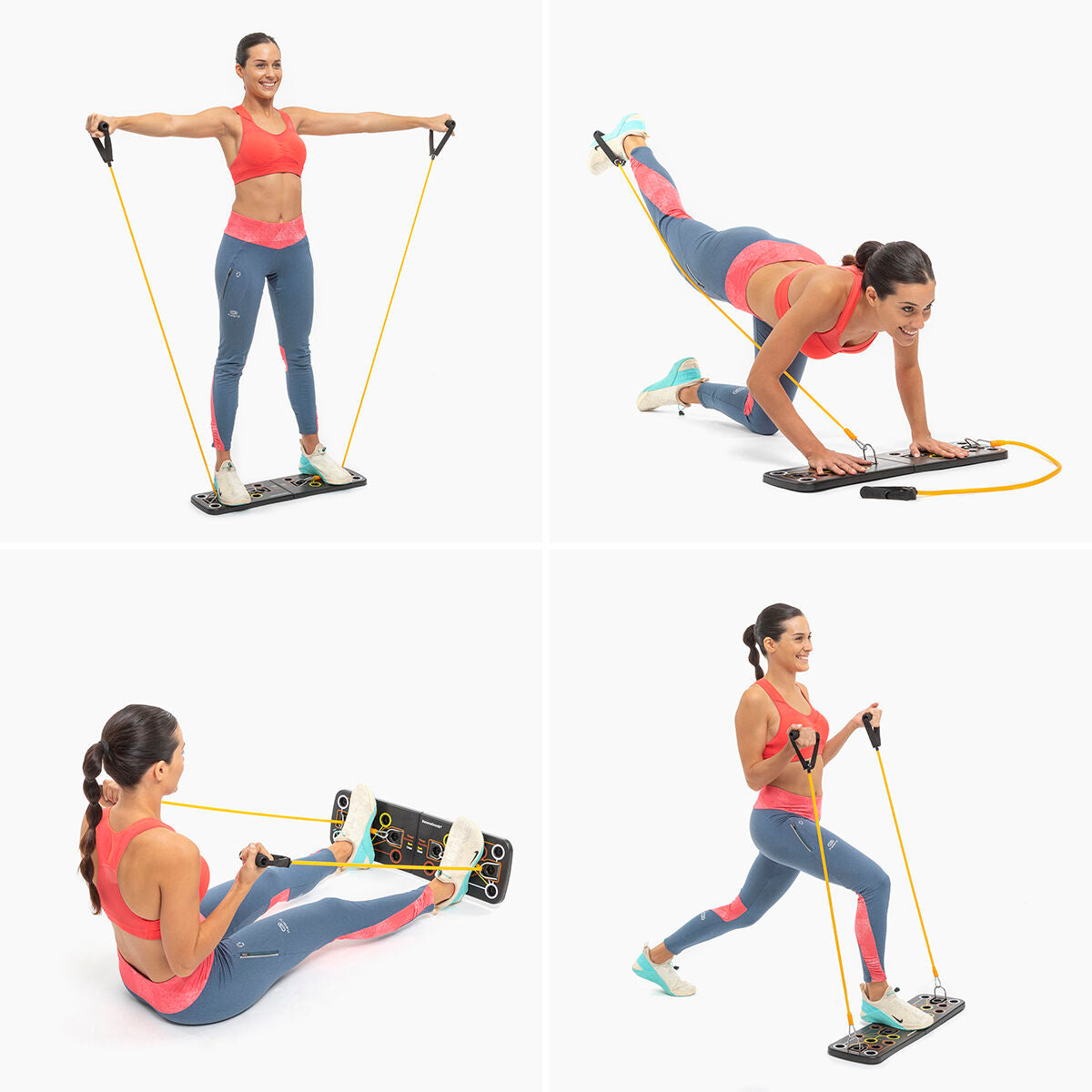 Pack Push-Up Board with Resistance Bands and Men’s Sauna Sports Vest