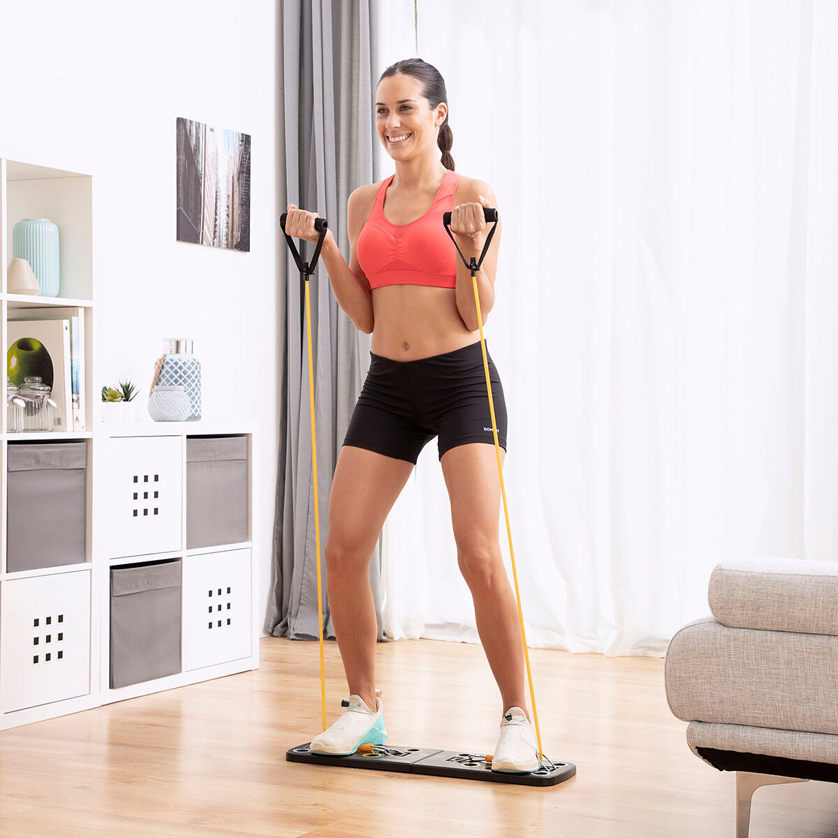 Pack Push-Up Board with Resistance Bands and Men’s Sauna Sports Vest