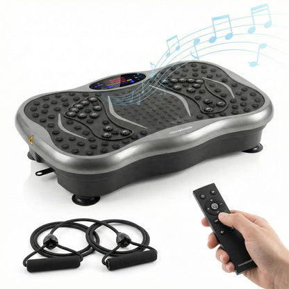 Vibration Platform Pack with Speaker, Elastic Bands, Remote Control