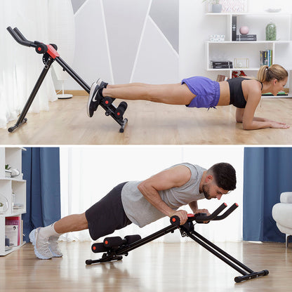 Pack Folding Abdominal Machine with Exercise Guide and Men’s Sauna