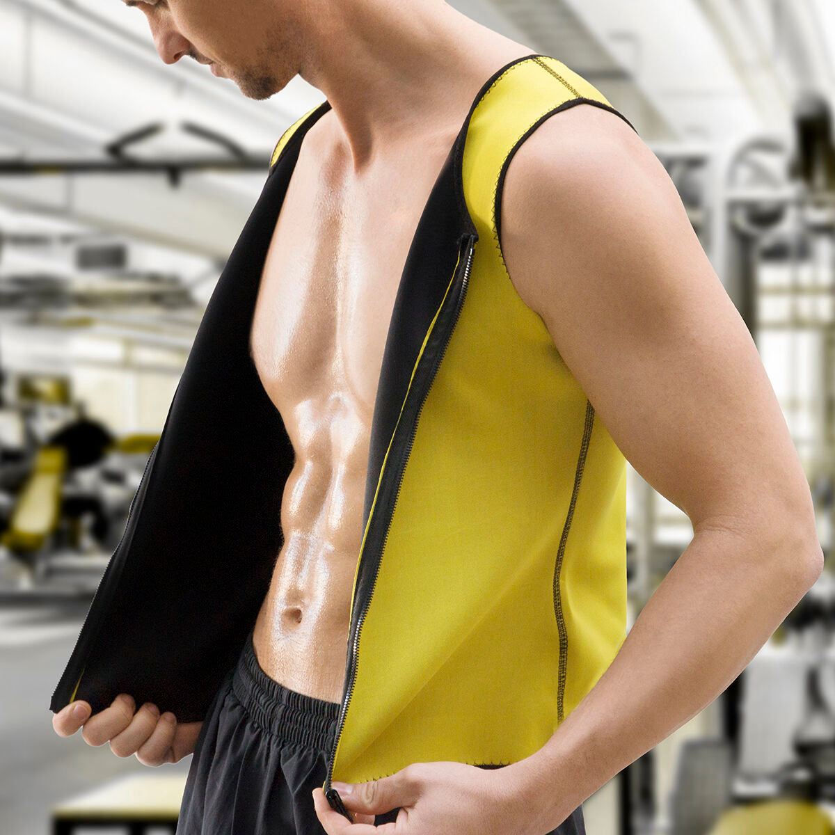 Pack Foldable Abs Machine with Exercise Guide and Men's Sauna Sports