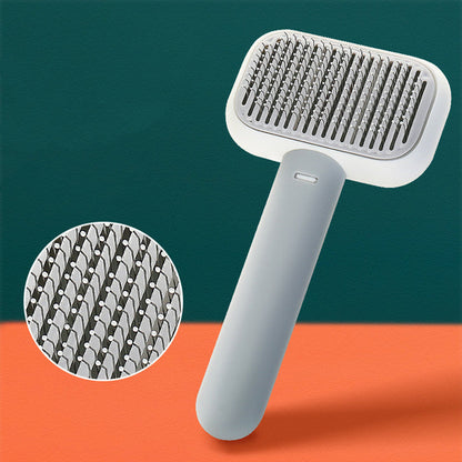 New Pet Cat Dog Hair Brush Hair Massage Comb Open-Knot Brush Grooming