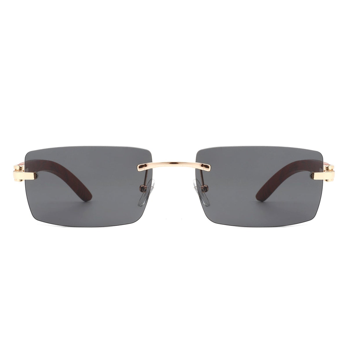 Oceanize - Rectangle Rimless Retro Frameless Fashion Tinted Sunglasses