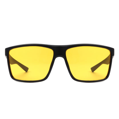 Kyrene - Classic Square Flat Top Sports Sunglasses for Men