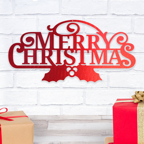 Merry Christmas - Metal Wall Art/Decor