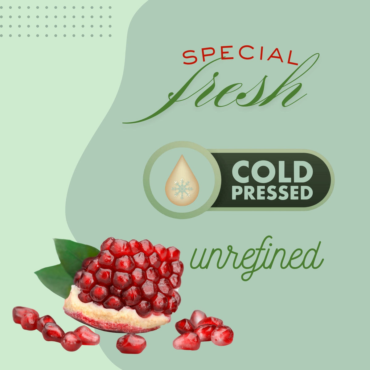 Pomegranate Oil (organic, cold pressed, unrefined)