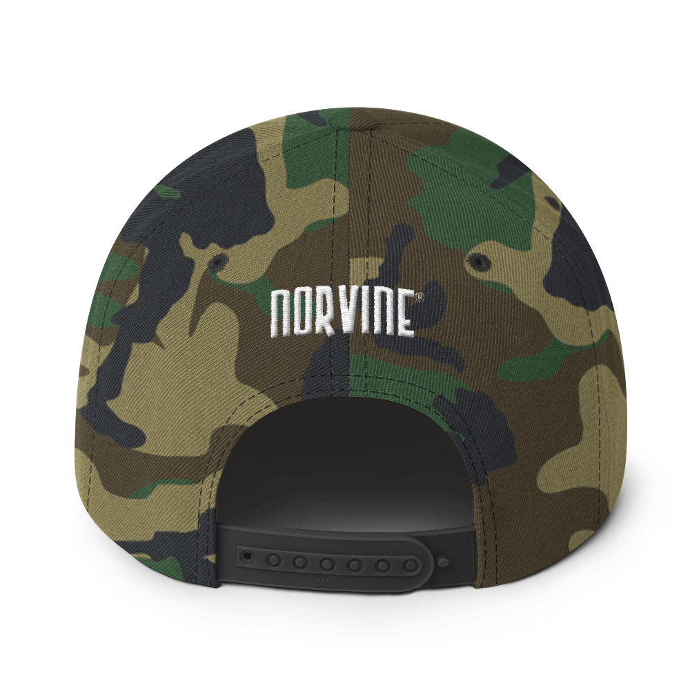 Tattoo Anchor Wool Blend Snapback (Camo)