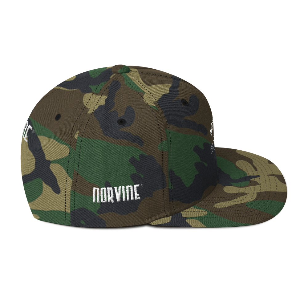 Tattoo Anchor Wool Blend Snapback (Camo)