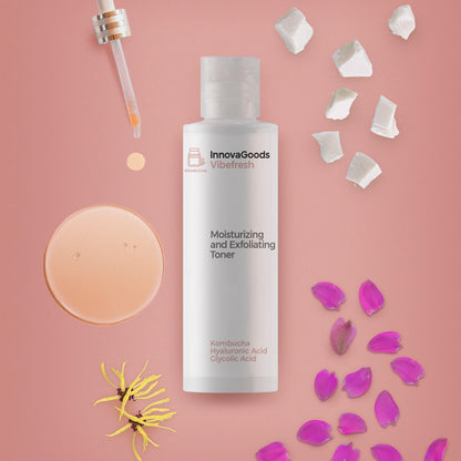 Moisturizing and Exfoliating Facial Toner Kombucha Vibefresh