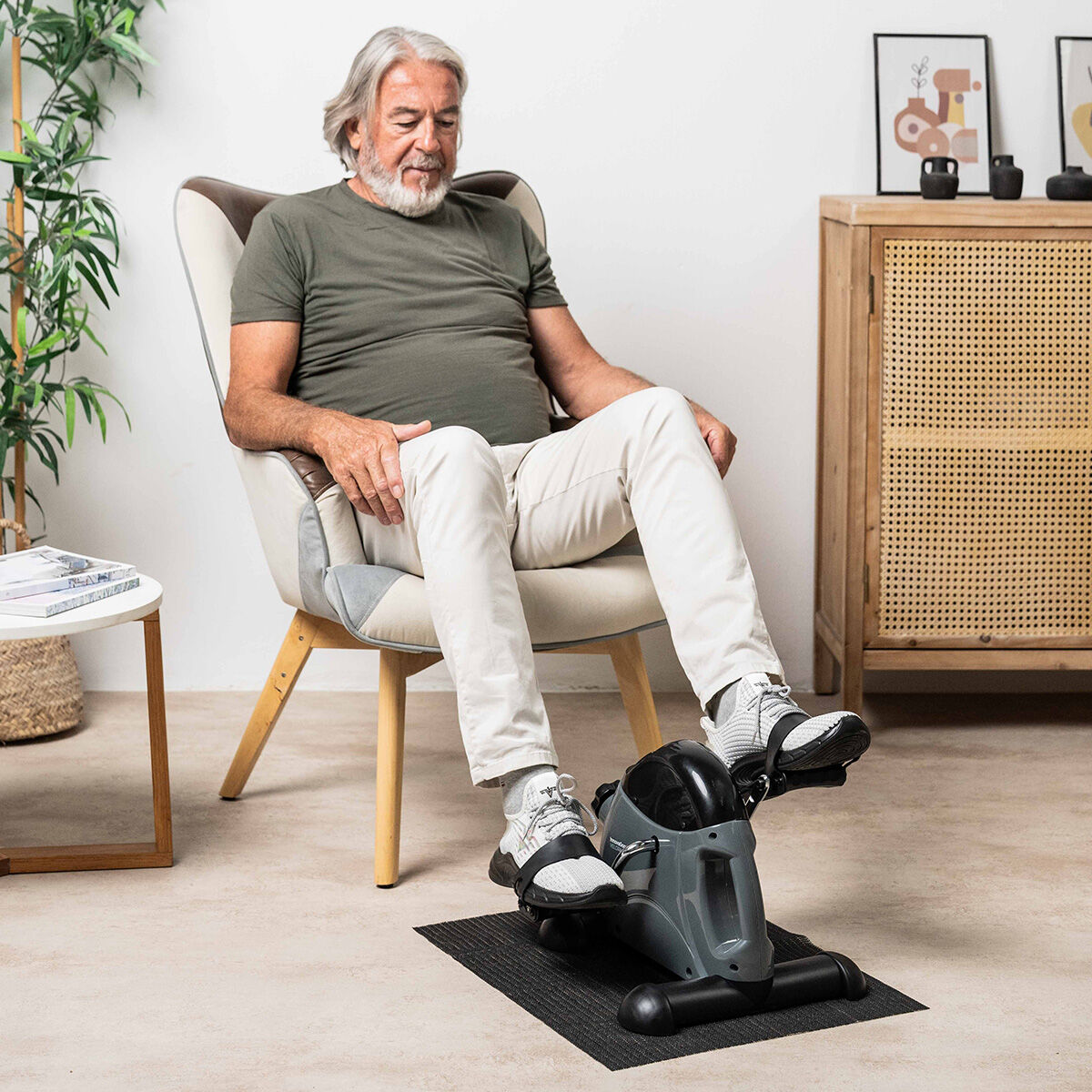 Static Pedaler for Arms and Legs with Mat Velora 2100 InnovaGoods