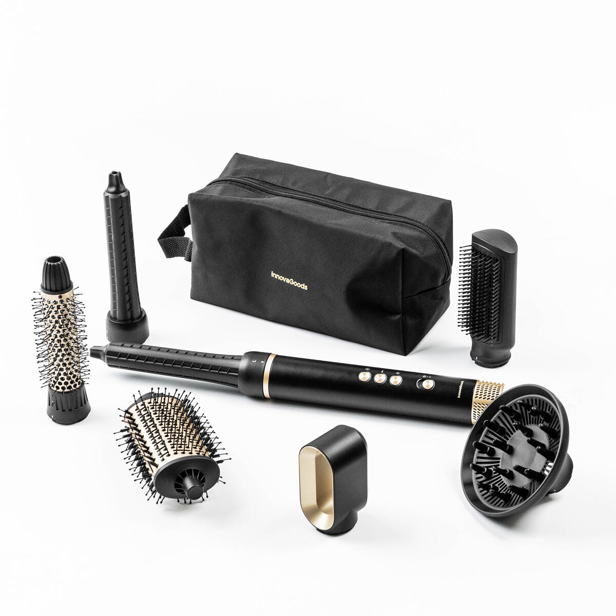 Ionic Multifunctional Air Dryer and Styler Brush with Coanda