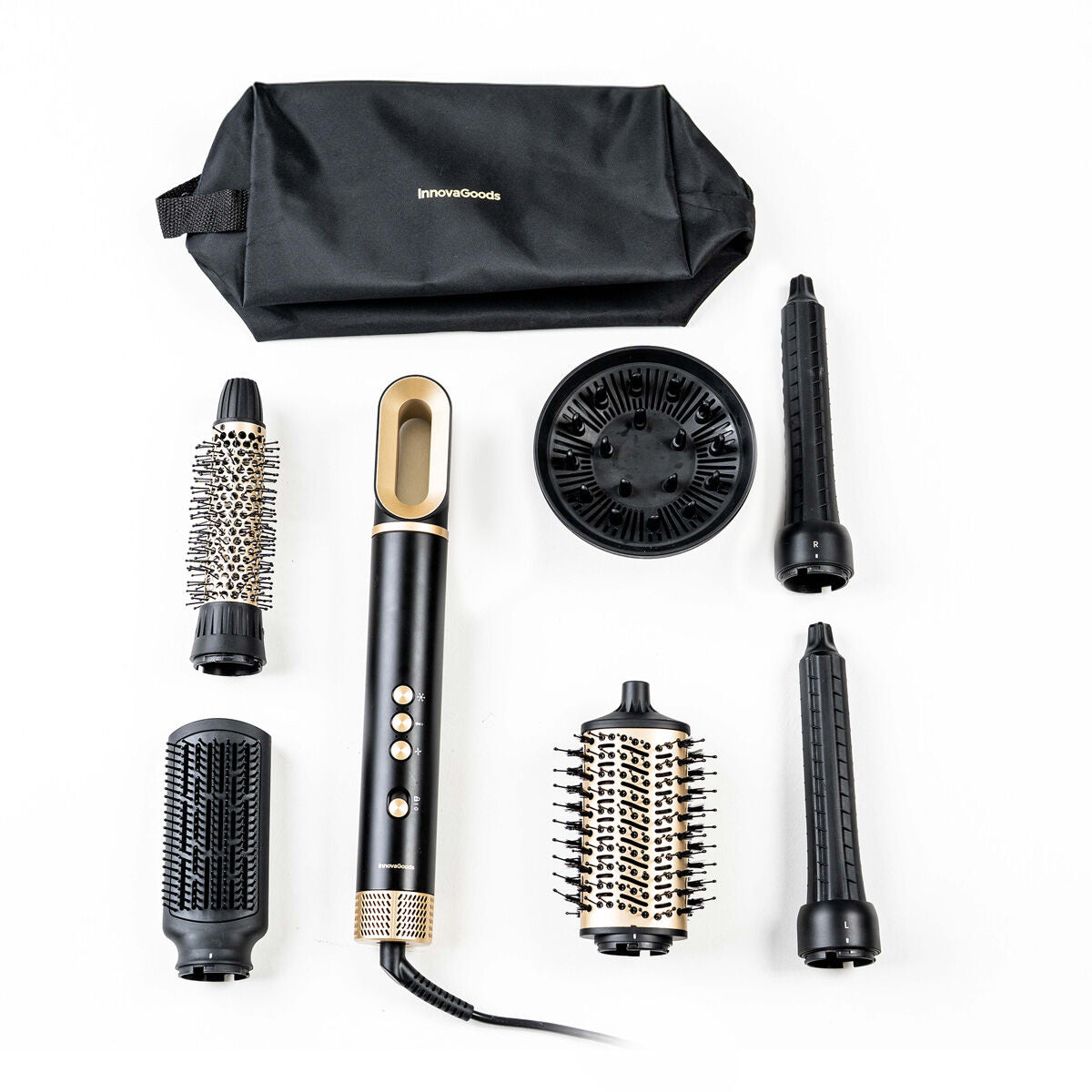 Ionic Multifunctional Air Dryer and Styler Brush with Coanda