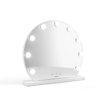 Round Vanity Mirror with LED Hollywood Gloette InnovaGoods 9 Light