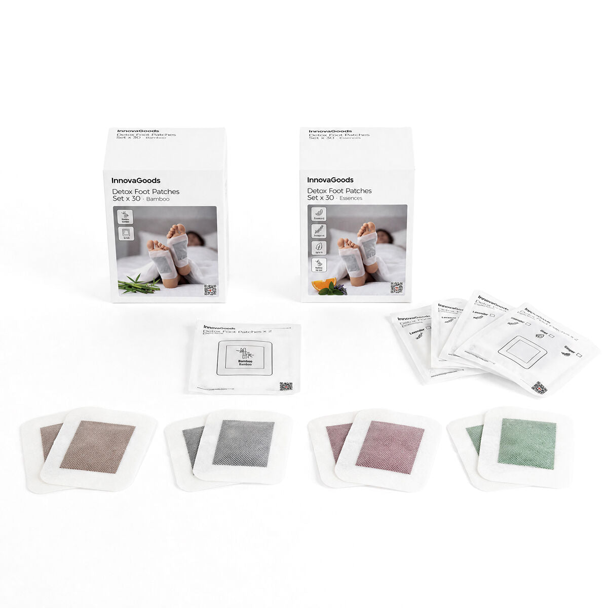 Detox Foot Patches Bamboo InnovaGoods 30 Units