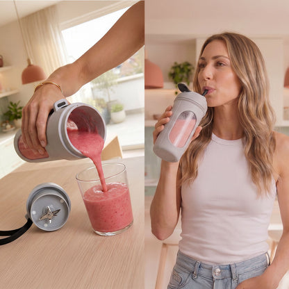 Rechargeable Portable Individual Glass Blender Wellsy InnovaGoods