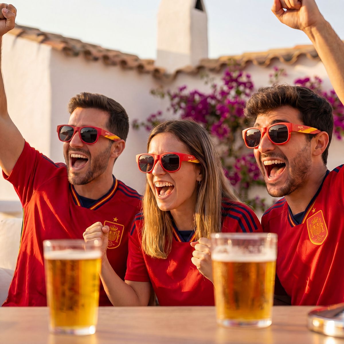 Beer Dispenser Cooling Pack InnovaGoods and 2 Folding Sunglasses