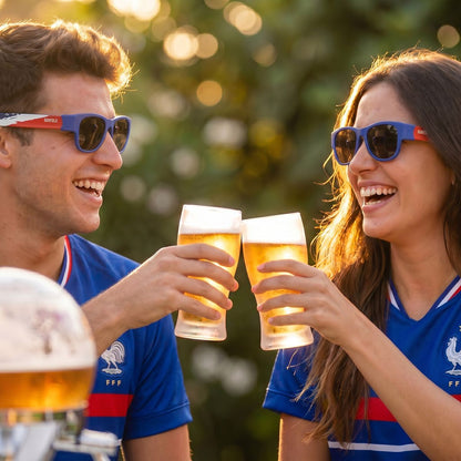 Beer Cooler Dispenser Pack InnovaGoods and 2 Roll-Up Sunglasses